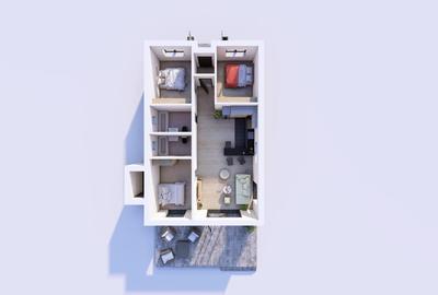 Vilă individuală cu 4 camere, parter, 400 mp teren City Nord Tunari - 8