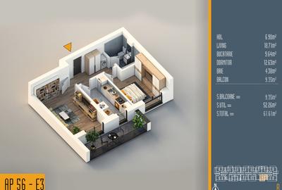 Neofort 84 - Pret promo Apartament decomandat - bucatarie inchisa - 8
