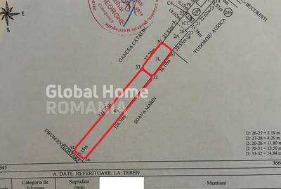 Teren intravilan 2387mp | Intre Cal Bucuresti si Str Guberna | Acces Str Guberna - 2