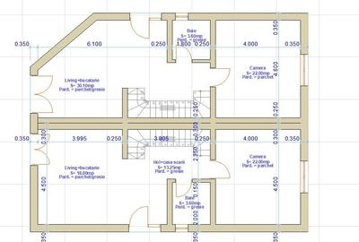 Duplex cu 4 camere cu Canalizare în Florești - 3