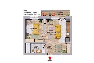Apartament cu 2 camere de inchiriat in zona Selimbar/Vasile - 5