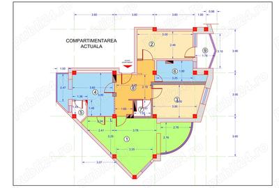 Apartament 3 camere decomandate,92 mp., Ultracentral-Hunedoara - 1
