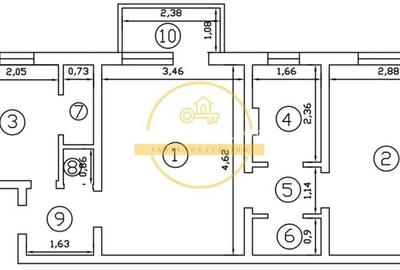 Apartament 2 camere | Podu Ros -  | 50 mp | Etaj 3/4 | Fără risc seismic - 1