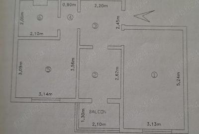 Apartament cu 2 camere decomandat în Dacia - 1