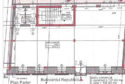 Spatiu comercial 105mp utili, Bulevardul Republicii - 7