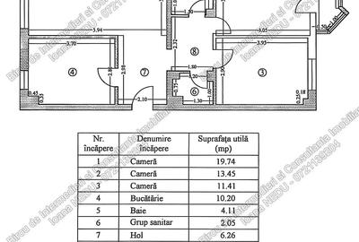 ►Faleza NORD 3 Camere Decomandate 74,42m² Vedere la MARE Centrala Loc de Parcare - 15