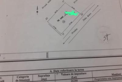 Teren Construcții intravilan de 496 mp, în Cauaceu