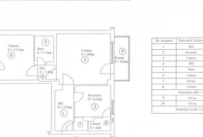 Apartament cu 2 camere semidecomandat în Dârste - 1