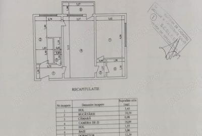 Vand Inchiriez apartament 2 camere Tecuci, str. Gh. Petrascu, etaj 2 - 3