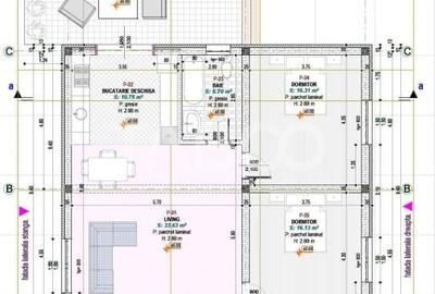Casa individuala pe un singur nivel cu 3 camere teren 300 mp Cristian - 3