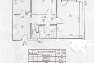 Apartament cu 2 camere decomandat, mobilat în 13 Septembrie - 17