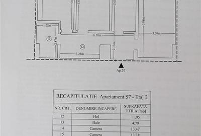 Apartament cu 3 camere decomandat, mobilat în Lunca Cetățuii - 2