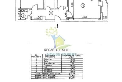 Apartament cu 2 camere decomandat, mobilat în P-ța Unirii - 9