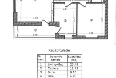 Apartament cu 3 camere decomandat, mobilat în Splaiul Independenței - 12
