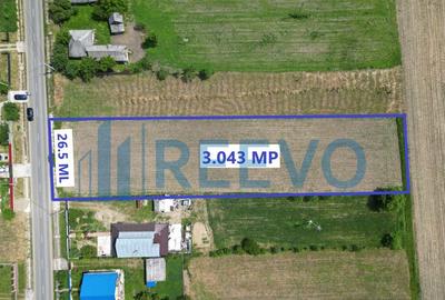 Teren de 3043 mp, în Prisaca