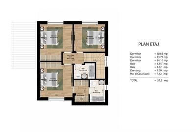 Casa Individuala Parter + Etaj | 340 mp curte | Cernica - Balaceanca - 6