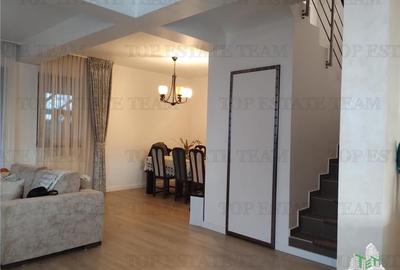 Casa tip duplex de inchiriat, 5 camere si curte individuala in Popesti Leordeni