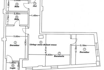 Apartament cu 3 camere semidecomandat în Dâmbul Rotund - 7