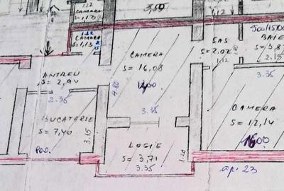 Apartament cu 3 camere semidecomandat în Ultracentral