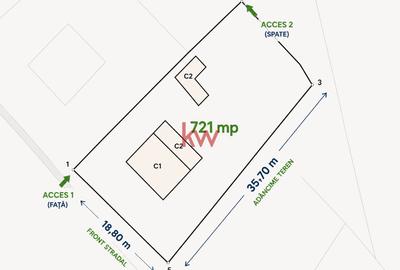 Teren Construcții intravilan de 721 mp, în Bucium