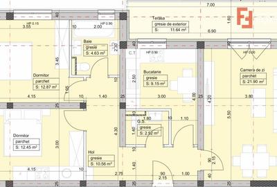 Apartament cu 3 camere, 2 bai, Lift, Cartier Planete - Giroc - ID V2770 Apartament cu 3 camere, 2 bai, Lift, Cartier Planete - Giroc - ID V2770 - 4