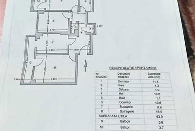 Apartament cu 3 camere decomandat în Central - 4