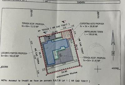 Casă individuală cu 4 camere cu Canalizare în Cazasu - 1
