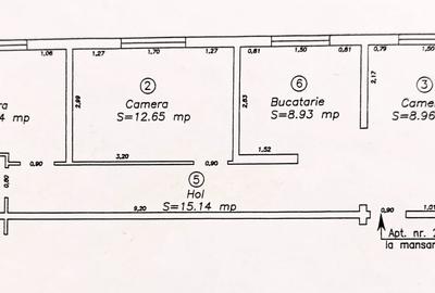Apartament 3 camere, mobilat/utilat, 59 mp utili - zona Aradului - 9