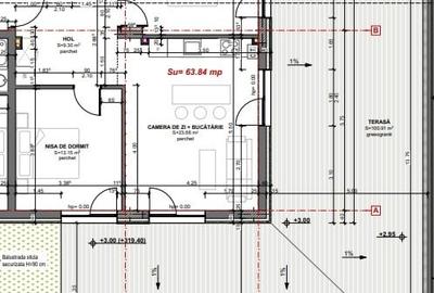 3 camere + terasa 100mp, apartament partial finisat - 5