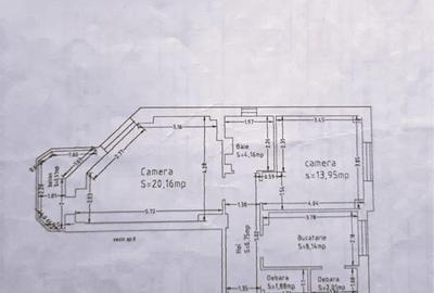 Apartament cu 2 camere decomandat în Trocadero