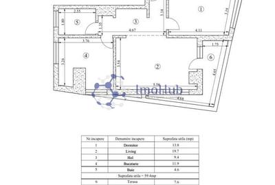 Bloc nou - Intabulat - Ap. 2 camere generoase - 6