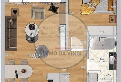 Apartament de vanzare 2 camere 57mp 2550 EUR-MP - 11