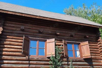 Casa din lemn rotund tratat 60mp pentru relocare - 1