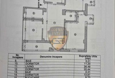 Apartament cu 4 camere semidecomandat în Nord - 7