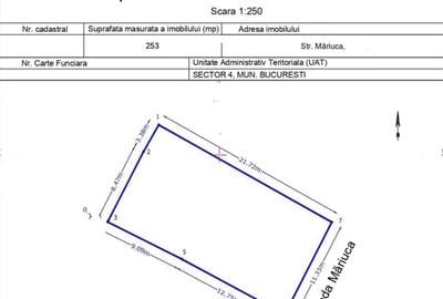 Teren de vanzare, 253 mp, 11x22, zona Aparatorii Patriei - Berceni - 2