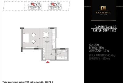 Apartament tip Studio-Ansamblul Elyssia Aviatiei. - 7