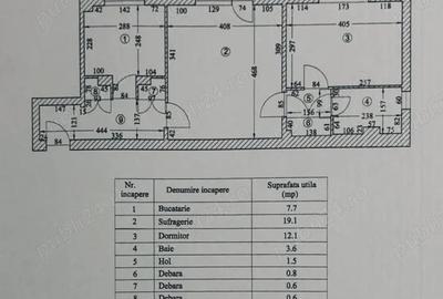 Vand apartament cu 2 camere Rovine - 1