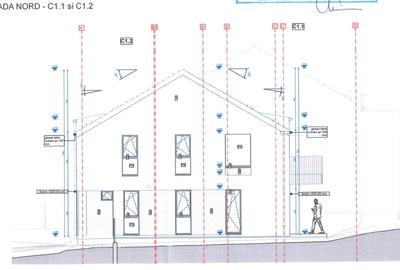 Proiect autorizat duplex (2 unitati) - teren intravilan 700 mp Chinteni - 1