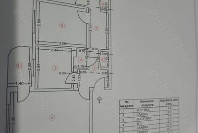Apartament cu 3 camere decomandat în Păcii - 2