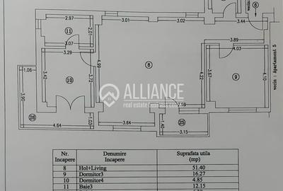 Apartament cu 3 camere în Nord - 11