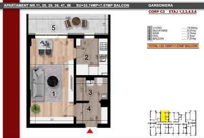 Garsoniera spatioasa, complet finisata, metrou Berceni - 1