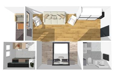 Garsonieră decomandată în Veterani - 2