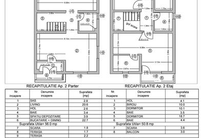Berceni - Oituz - Duplex - P+1 - 200 mp teren - 4 camere -3 gr sanitare-centrala - 7