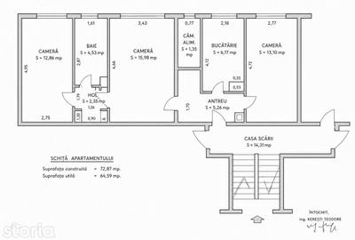 Apartament cu 3 camere decomandat în Iorga - 8