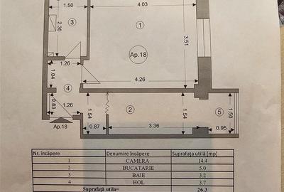 Garsoniera Decomandata Astra cu loc parcare - 8