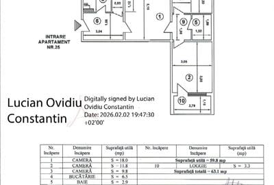 Apartament cu 3 camere semidecomandat în Alexandriei - 1