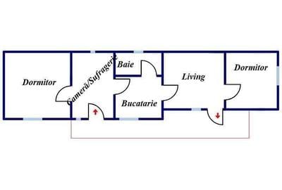 Casă cu 4 camere în Central - 2