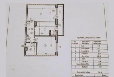 Apartament cu 2 camere decomandat în B-dul București - 13