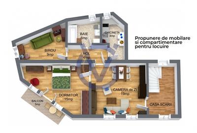 Ce alegi: Birou, Locuire sau AirBnB? Doua apt 6 cam, S totala 130mp! COMISION 0% - 3