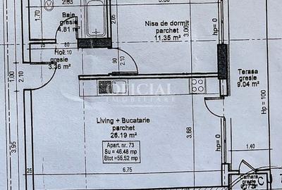 Apartament cu 2 camere semidecomandat în Florești - 12